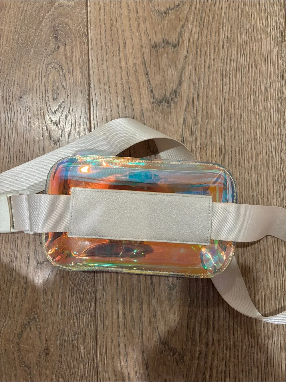 Kendra Scott Iridescent Holographic Shoulder Pouch - Pink/Green Shift